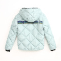 Girl's puffy quilting reflective winter jacket